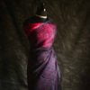 Pure Pink with Purple Organza Saree with blouse from Uddup Silk, Chennai