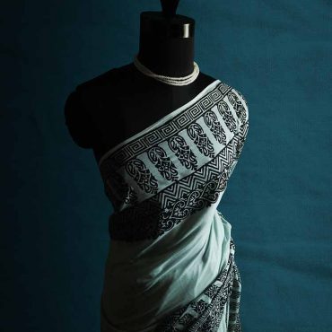 Hand Block Printed Mul Cotton Saree