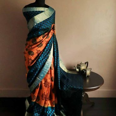 Pure Duppion Silk Saree