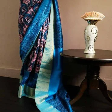 Dupion Silk Sarees | Banaras Pure Dupion Silk Saris Online