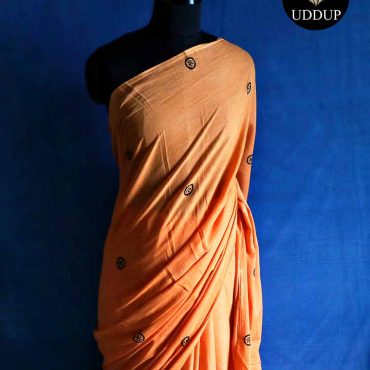 Apricot Soft Mul Cotton saree