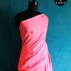 Pure Handloom Pink Mul Cotton Saree from Uddup Silk