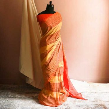 Pure Handloom Yellow Silk Cotton Saree