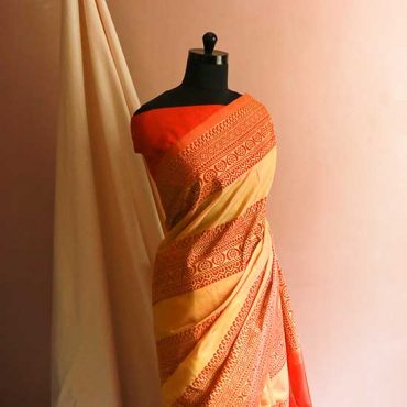 Pure Handloom Yellow Silk Cotton Saree