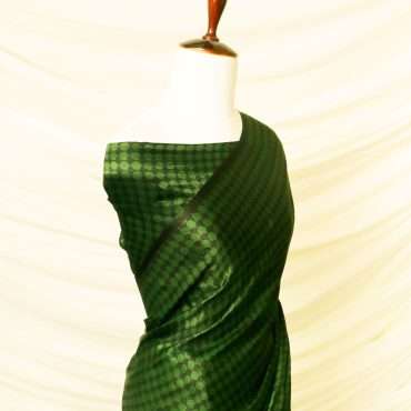 Pure Handloom Bottlegreen Green Gaji Silk Saree