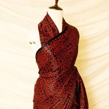 Pure Handloom Maroon Gaji Silk Saree