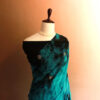 Blue and black Tie and Die saree Georgette saree