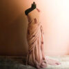 Pastel Peach shaded Georgette sarees