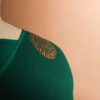 Green colour Georgette saree