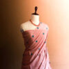 Peach colour Georgette saree