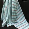 Sky blue Mul Cotton Saree