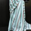 Sky blue Mul Cotton Saree