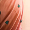 Peach colour Georgette saree