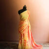 Yellow tie and dye  Designer Mul Cotton