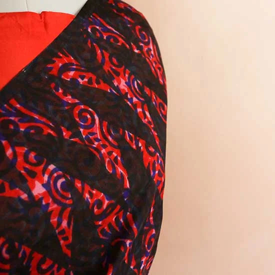 Habutai Silk hand block Printed Saree