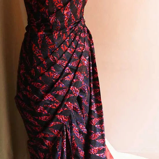 Habutai Silk hand block Printed Saree