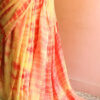 Yellow tie and dye  Designer Mul Cotton