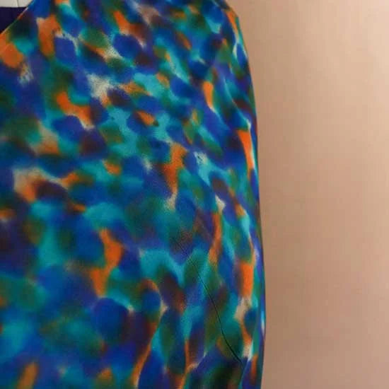 Habutai Silk Hand Painted Saree
