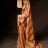 Beige with Red Kota Cotton Saree, Full sixe
