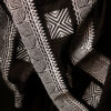 Black with White Printed Kota Cotton Saree, printing details