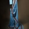 Blushing Blue Kota Cotton Saree, Full size