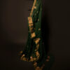 Emerald Enchantment Green Kota Cotton Zari Printed Saree, Full size 2