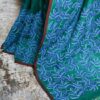 Pure Hand-loom Forest Green Silk Cotton saree