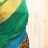 Emerald Symphony Green with Multicolor Printed Kanchipuram Silk Saree