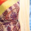 Sunset Bouquet Orange and Pink Printed Kanchipuram Silk Saree