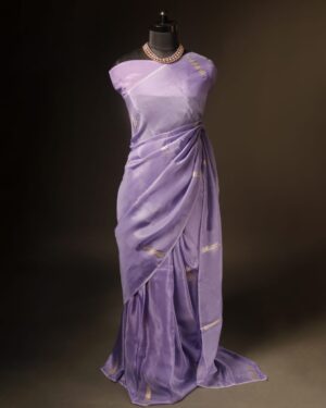 Lavender Dreams Luxurious Fancy Saree, Full size