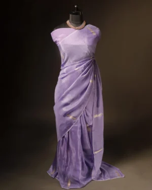 Lavender Dreams Luxurious Fancy Saree, Full size