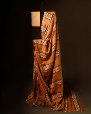 Light Brown Kota Cotton Saree, Full size