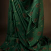 Light Green Kota Cotton Saree, bottom side close up