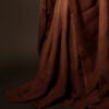Earthen Elegance Beige and Brown Linen Shaded Saree