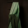 Emerald Enchantment Light Green and Dark Green Linen Shaded Saree
