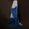 Slate Serenity Grey and Blue Linen Shaded Saree
