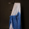 Slate Serenity Grey and Blue Linen Shaded Saree