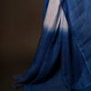 Slate Serenity Grey and Blue Linen Shaded Saree