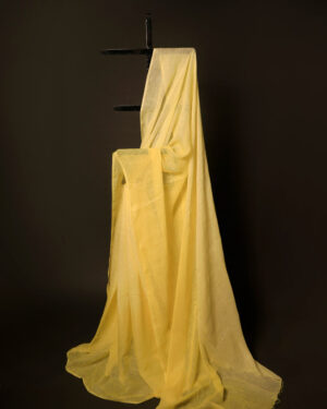 Golden Glow Yellow Linen Shaded Saree