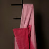 Rosy Romance Baby Pink and Red Linen Shaded Saree