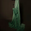 Spring Breeze Light Green Linen Shaded Saree