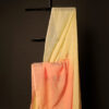Sunset Citrine Yellow and Orange Linen Shaded Saree