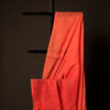 Tangerine Textures Orange Textured Linen Shaded Saree