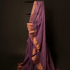 Majestic Magenta Magenta Kota Cotton Zari Plain Saree, Full size