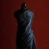 Plain Gray Colour Fancy H S Silk Saree, close up