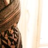 Pure Handloom Black with Light Purple Linen Saree