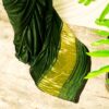 Pure Handloom Bottlegreen Green Gaji Silk Saree