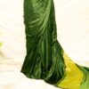 Pure Handloom Bottlegreen Green Gaji Silk Saree