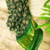 Pure Handloom Green Gaji Silk Saree