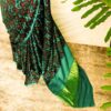 Pure Handloom Dark Green Gaji Silk Saree